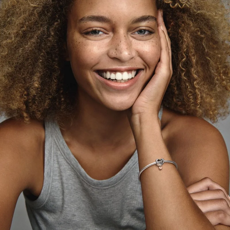 (imagem para) PANDORA Charm Coração Te Amo Filha - 782327C00 - Visualizar 2