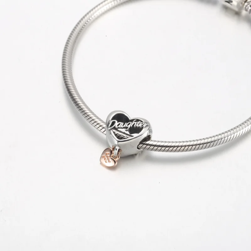 (imagem para) PANDORA Charm Coração Te Amo Filha - 782327C00 - Visualizar 10