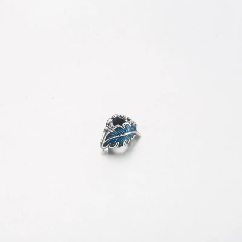 (imagem para) PANDORA Charm Curva de Pena Azul - 792576C01 - Visualizar 10