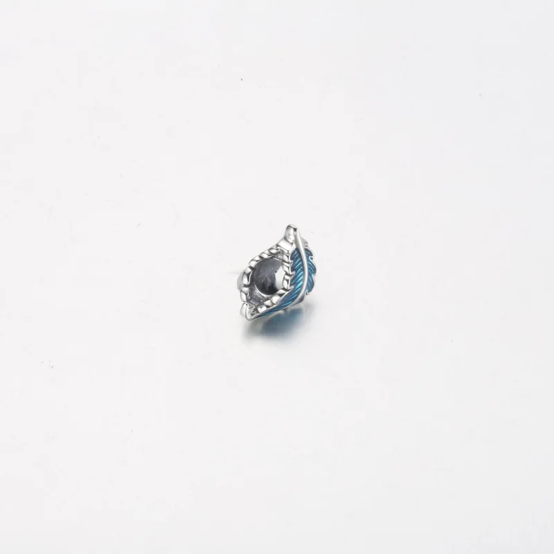 (imagem para) PANDORA Charm Curva de Pena Azul - 792576C01 - Visualizar 11
