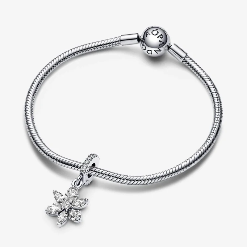 (imagem para) PANDORA Charm de Borla Brilhante Herbário com Conjunto de Cristais - 792382C01 - Visualizar 4