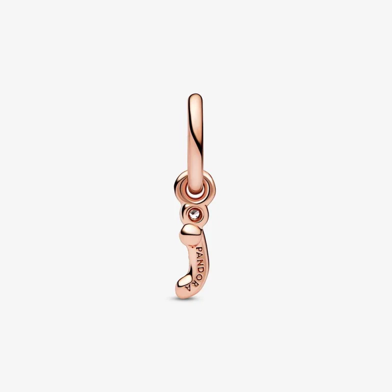 (imagem para) PANDORA Charm de Letra I Alfabeto Script com Pingente - 782473C01 - Visualizar 3