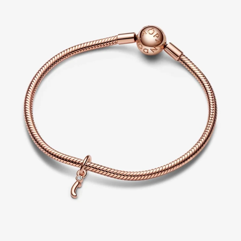 (imagem para) PANDORA Charm de Letra I Alfabeto Script com Pingente - 782473C01 - Visualizar 4