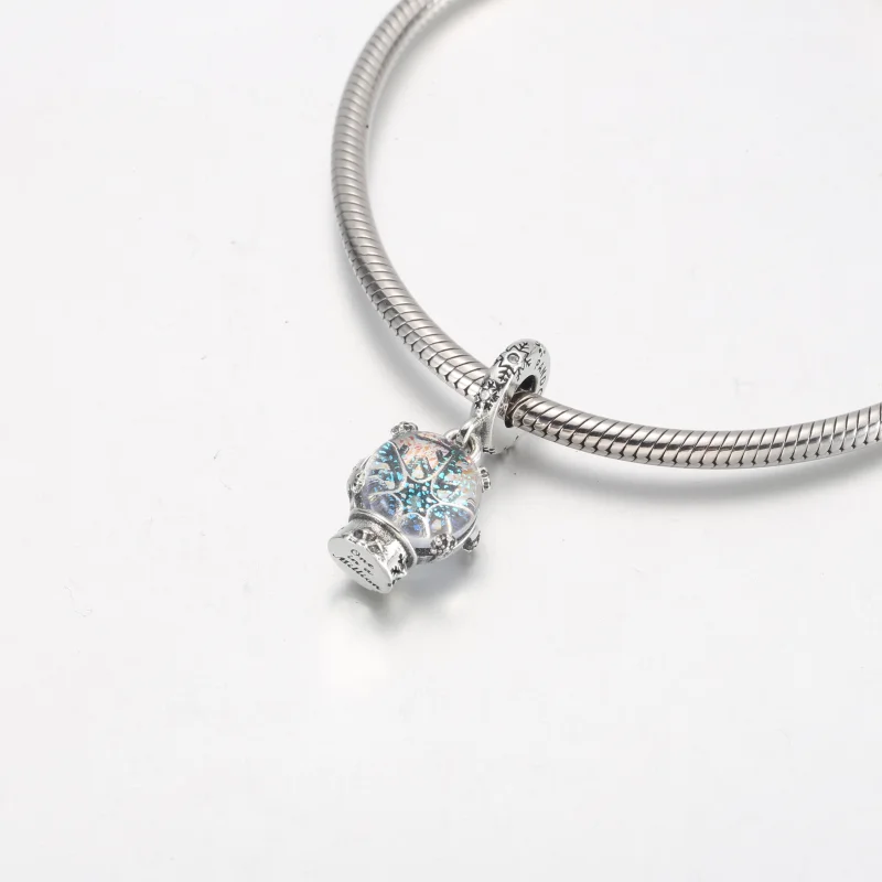 (imagem para) PANDORA Charm de Pingente Globo de Neve com Floco de Neve - 792369C01 - Visualizar 12