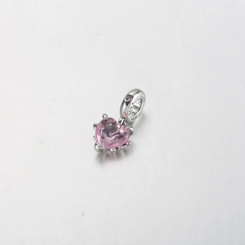 (imagem para) PANDORA Charm de Pingente Árvore Genealógica e Coração Rosa - 792654C01 - Visualizar 3