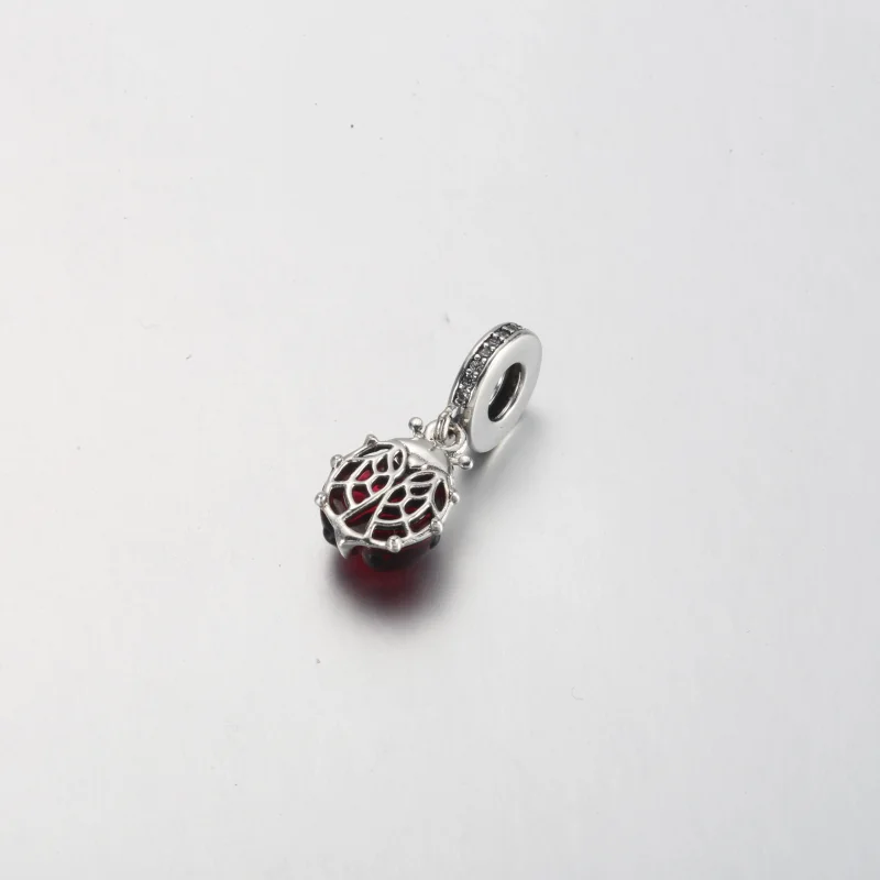 (imagem para) PANDORA Charm de Suspensão Joaninha Vermelha - 792571C01 - Visualizar 6