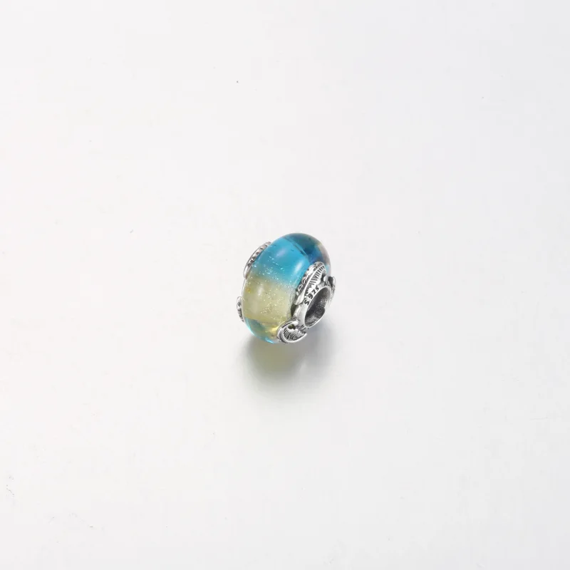 (imagem para) PANDORA Charm Multicolor de Vidro Murano e Pena Curva - 792577C00 - Visualizar 5
