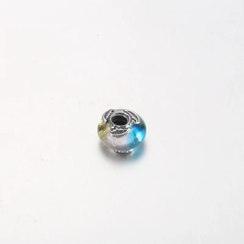 (imagem para) PANDORA Charm Multicolor de Vidro Murano e Pena Curva - 792577C00 - Visualizar 7