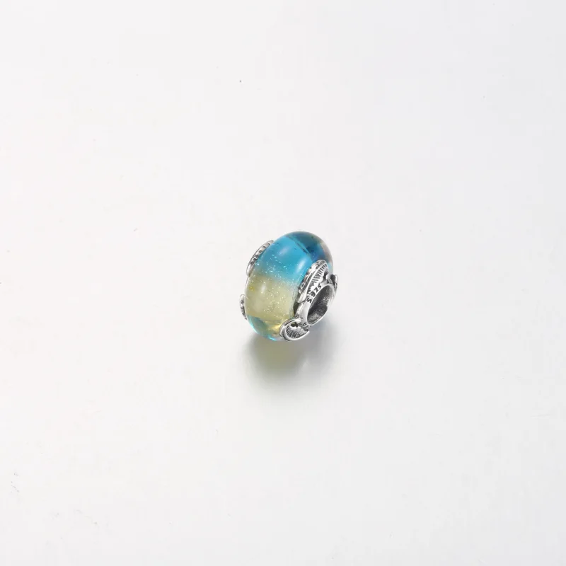 (imagem para) PANDORA Charm Multicolor de Vidro Murano e Pena Curva - 792577C00 - Visualizar 9