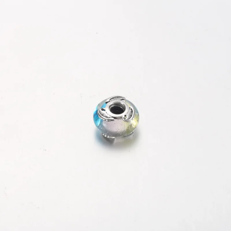 (imagem para) PANDORA Charm Multicolor de Vidro Murano e Pena Curva - 792577C00 - Visualizar 10