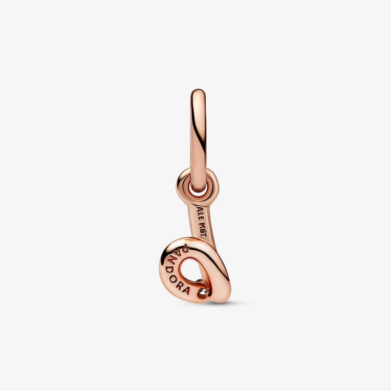(imagem para) PANDORA Charm Pingente de Letra B Alfabeto Script - 782459C01 - Visualizar 3