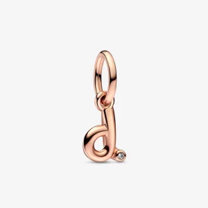 (imagem para) PANDORA Charm Pingente de Letra D Alfabeto Script - 782534C01