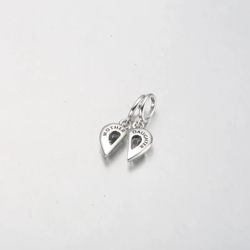 (imagem para) PANDORA Charm Pingente Duplo Mãe e Filha Divisível - 792643C01 - Visualizar 4