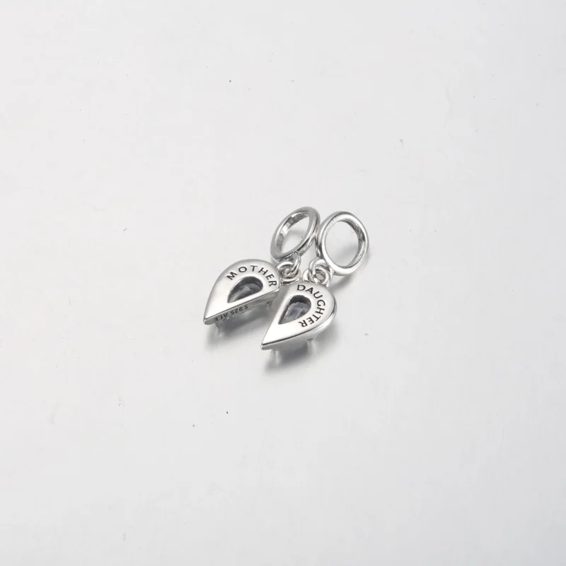 (imagem para) PANDORA Charm Pingente Duplo Mãe e Filha Divisível - 792643C01 - Visualizar 7