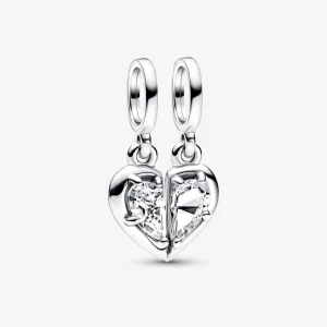(imagem para) PANDORA Charm Pingente Duplo Mãe e Filha Divisível - 792643C01