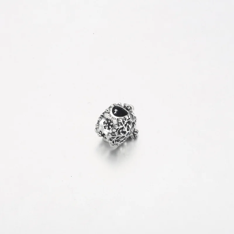 (imagem para) PANDORA Charm Pingente Gota de Floco de Neve Gelado - 792367C01 - Visualizar 7