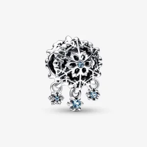 (imagem para) PANDORA Charm Pingente Gota de Floco de Neve Gelado - 792367C01
