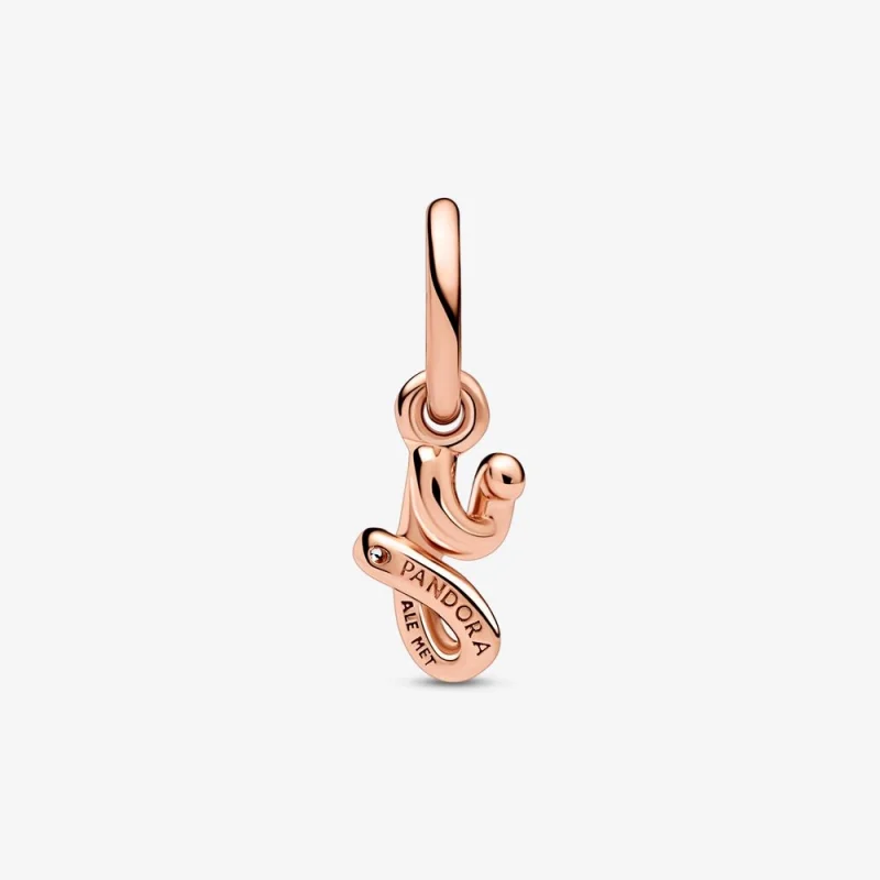 (imagem para) PANDORA Charm Pingente Letra Y Alfabeto Script - 782458C01 - Visualizar 3