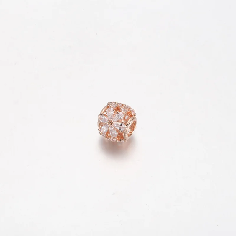 (imagem para) PANDORA Charm Redondo do Herbário Cintilante com Aglomerado - 782383C01 - Visualizar 8