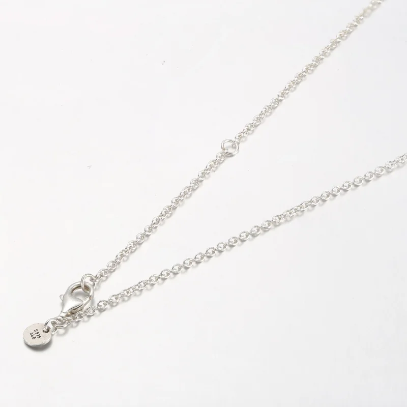 (imagem para) PANDORA Colar Collier de Pena Curva Flutuante Duas Cores - 382575C01-45 - Visualizar 4