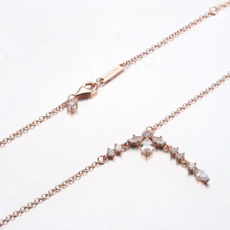 (imagem para) PANDORA Colar Gota com Aglomerado de Herbário Brilhante - 382386C01 - Visualizar 12