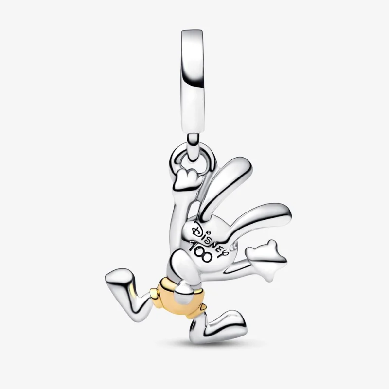 (imagem para) PANDORA Disney 100º Aniversário Charm Pingente Oscilante Oswald - 792519C01 - Visualizar 3