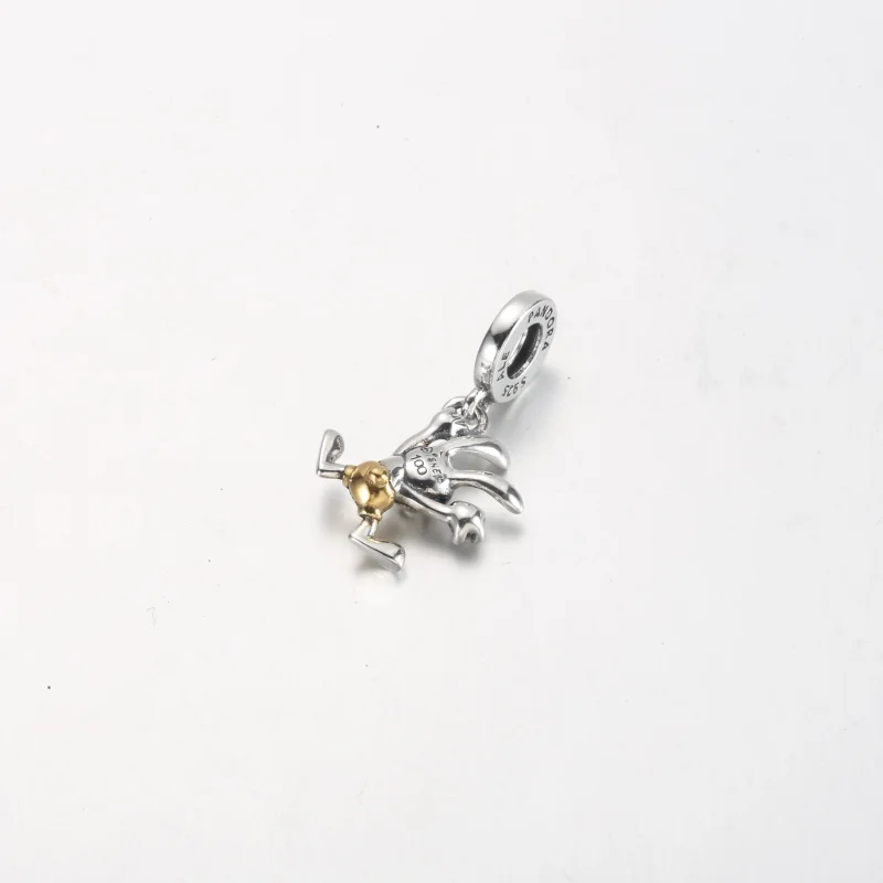 (imagem para) PANDORA Disney 100º Aniversário Charm Pingente Oscilante Oswald - 792519C01 - Visualizar 6