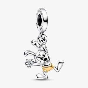 (imagem para) PANDORA Disney 100º Aniversário Charm Pingente Oscilante Oswald - 792519C01