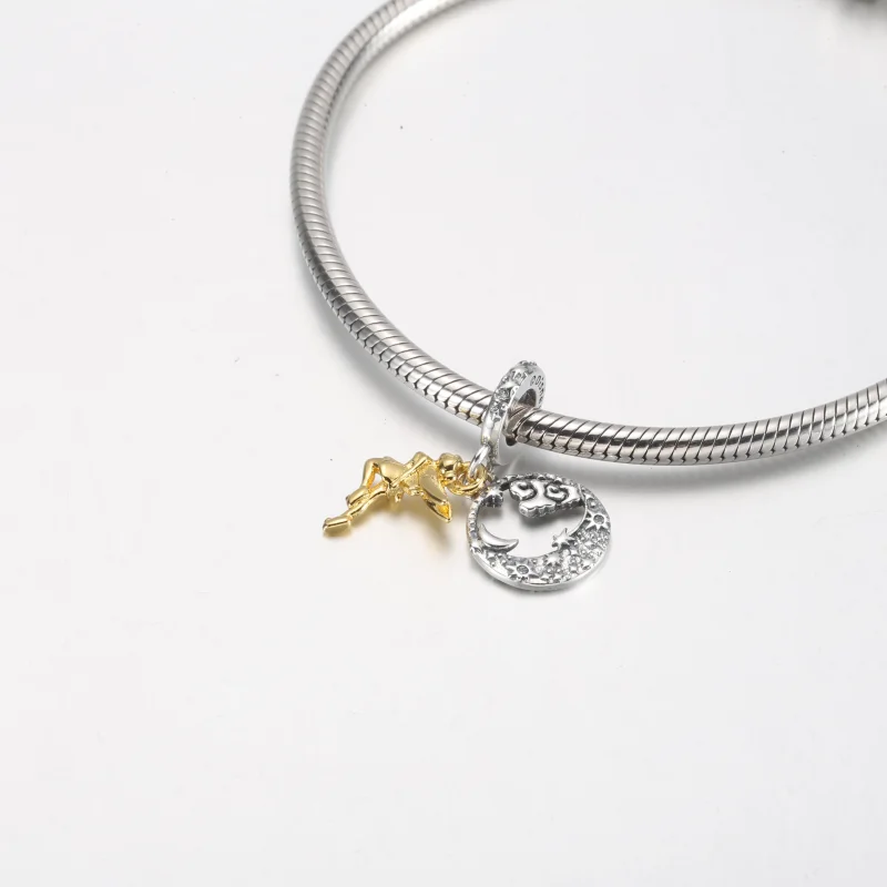 (imagem para) PANDORA Disney Sininho Noite Celestial Charm Pingente - 762517C01 - Visualizar 7