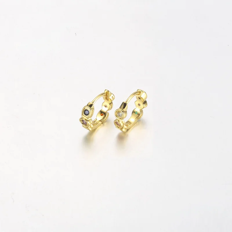 (imagem para) PANDORA Marvel Os Vingadores Brincos Argola Pedras do Infinito - 262567C01 - Visualizar 4