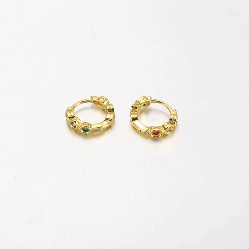 (imagem para) PANDORA Marvel Os Vingadores Brincos Argola Pedras do Infinito - 262567C01 - Visualizar 9