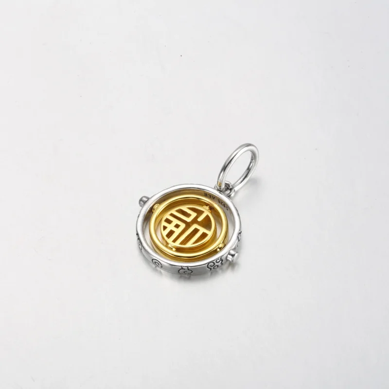 (imagem para) PANDORA Pingente Duotone Fú Giratório - 762536C00 - Visualizar 8