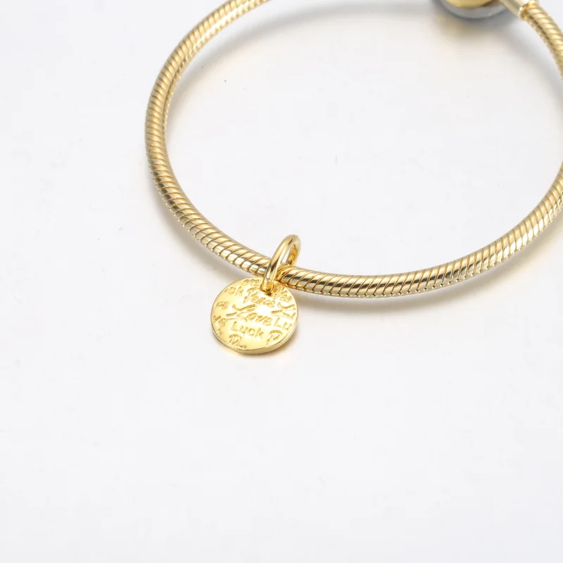 (imagem para) PANDORA Pingente Pingente Paz, Amor e Sorte - 752329C00 - Visualizar 7