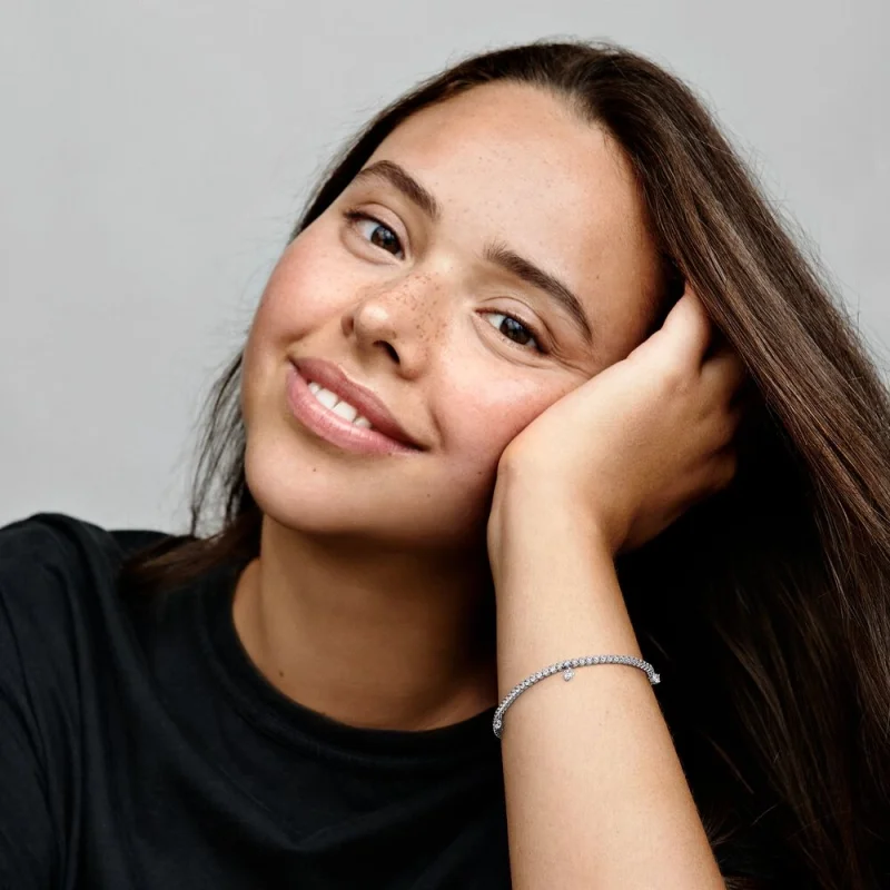 (imagem para) PANDORA Pulse Brilhantes Bracelete Tennis - 592401C01 - Visualizar 2