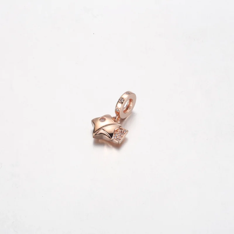 (imagem para) Pingente Pandora Rose Gold Estrela da Sorte com Dijes - 782483C01 - Visualizar 2