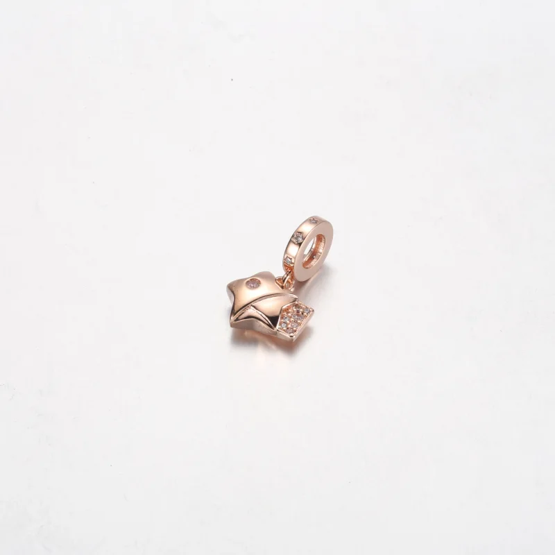 (imagem para) Pingente Pandora Rose Gold Estrela da Sorte com Dijes - 782483C01 - Visualizar 5