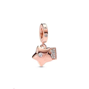 (imagem para) Pingente Pandora Rose Gold Estrela da Sorte com Dijes - 782483C01