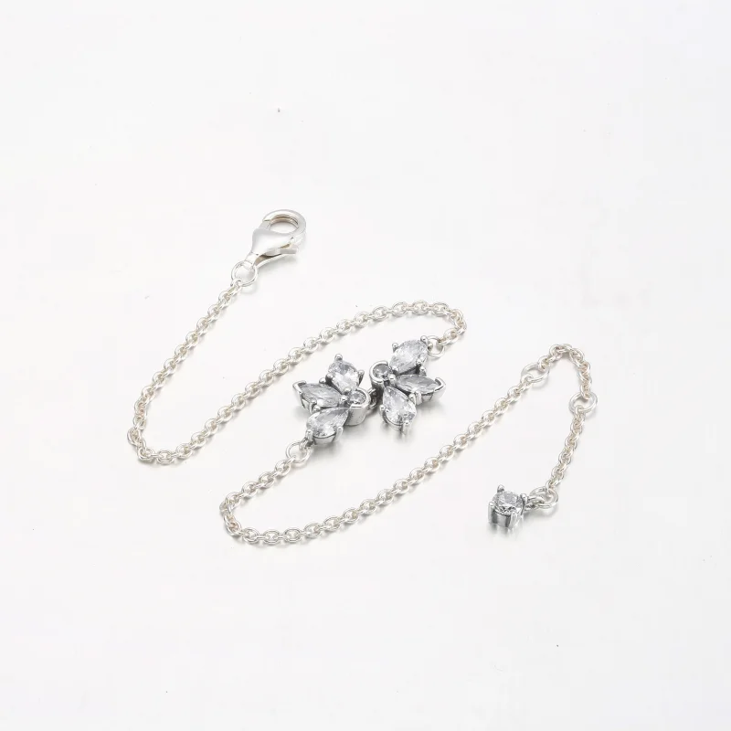 (imagem para) Pulseira de Corrente com Aglomerado de Herbário Brilhante PANDORA - 592398C01 - Visualizar 5