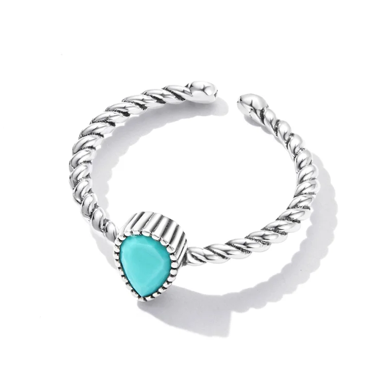 (imagem para) Anel Pandora Style Lágrima Aberto - BSR247 - Visualizar 8