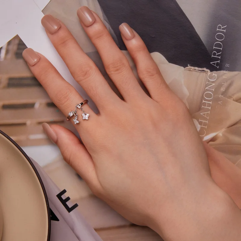 (imagem para) Anéis Abertos Ajustáveis Estilo Pandora - BSR349 - Visualizar 6