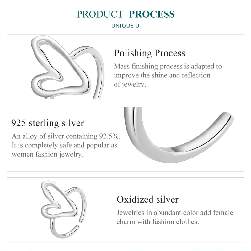 (imagem para) Anéis Abertos Estilo Pandora Baratos - BSR400 - Visualizar 6