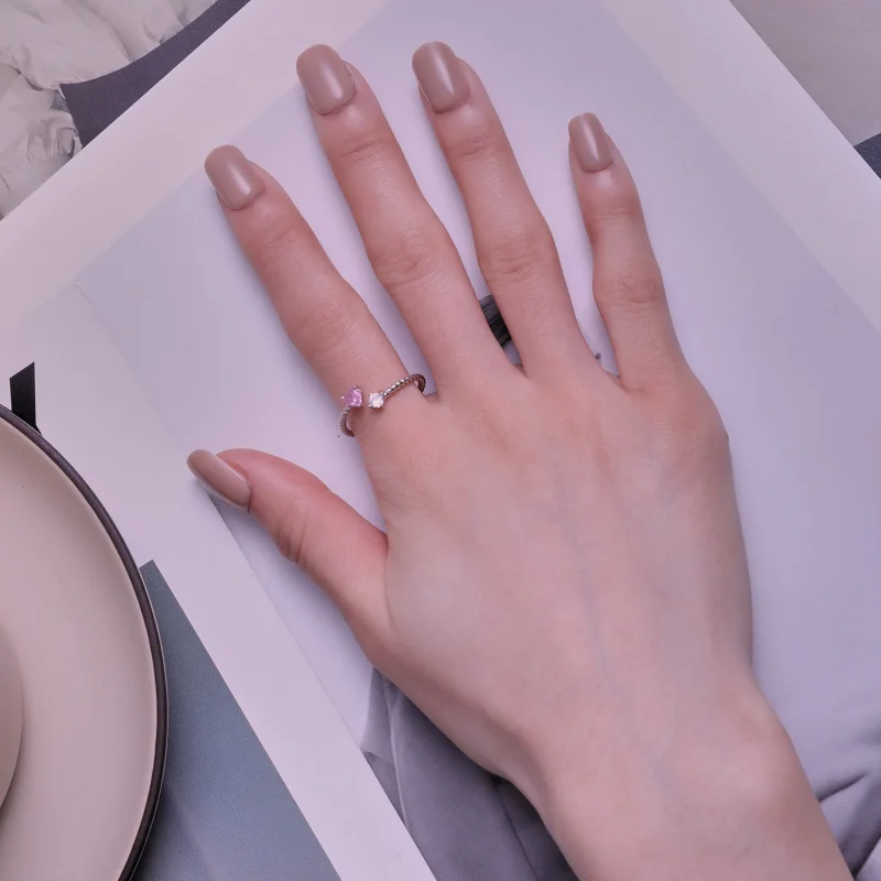 (imagem para) Anéis de Promessa Estilo Pandora Abertos Para Ela - SCR924 - Visualizar 5