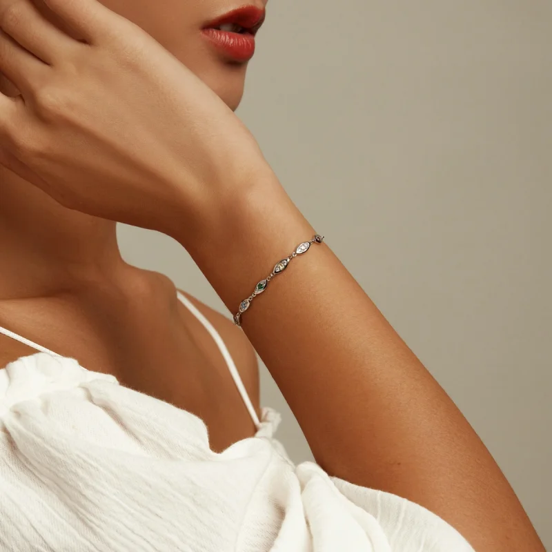 (imagem para) Bracelete Brilhante Estilo Pandora - BSB087 - Visualizar 7