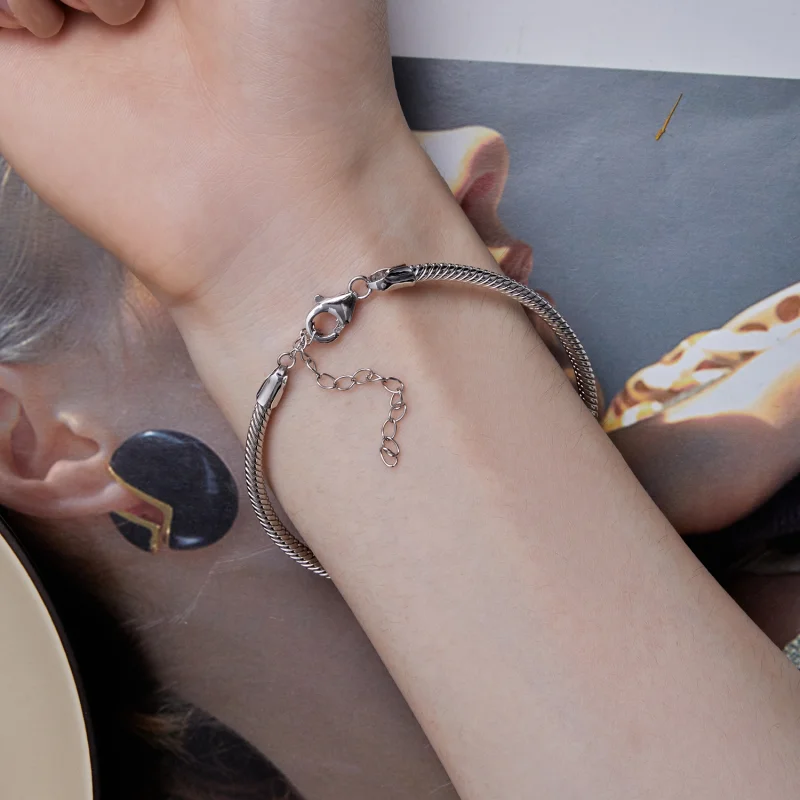 (imagem para) Bracelete de Corrente Cobra Estilo Pandora - SCB252 - Visualizar 6