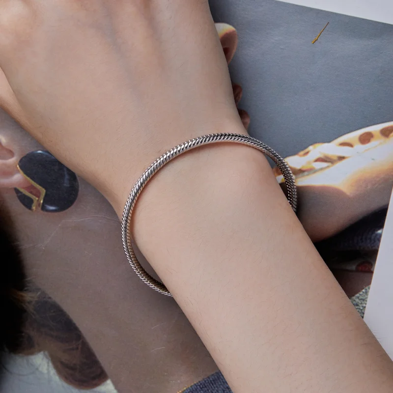 (imagem para) Bracelete de Corrente Cobra Estilo Pandora - SCB252 - Visualizar 7