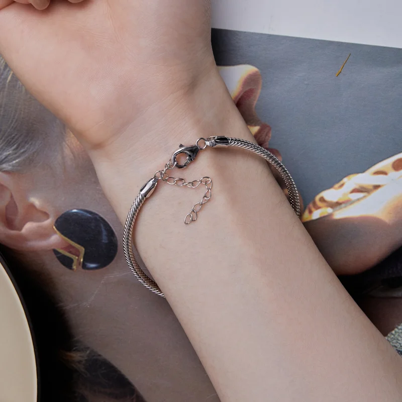 (imagem para) Bracelete de Corrente Cobra Estilo Pandora - SCB252 - Visualizar 8