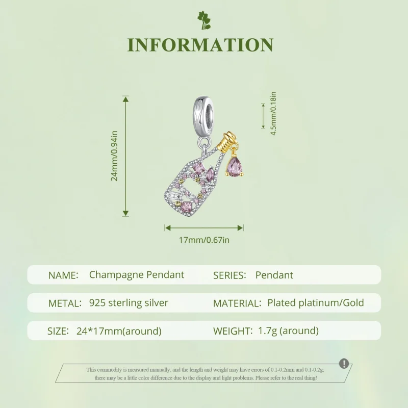 (imagem para) Brinco Pandora Style Champagne - BSC863 - Visualizar 6