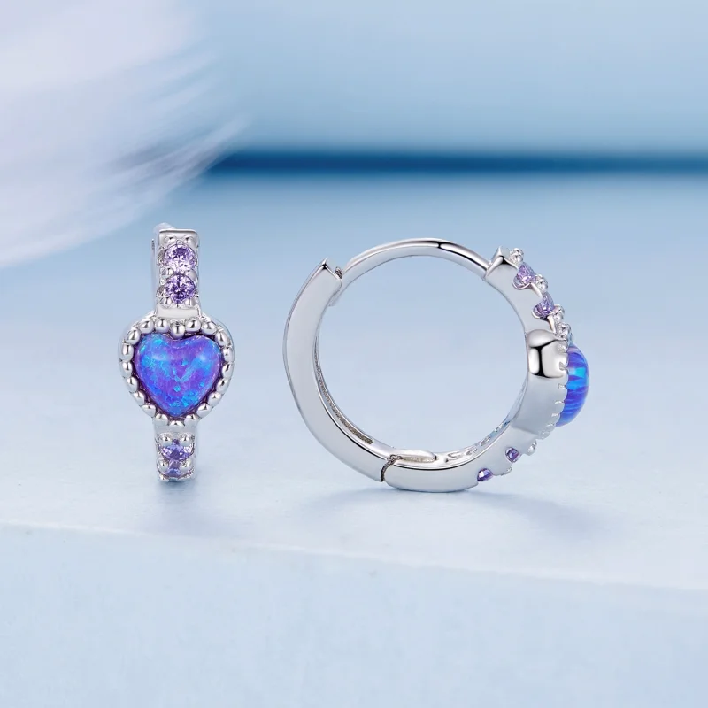 (imagem para) Brincos Pandora Style Coração - BSE865 - Visualizar 2