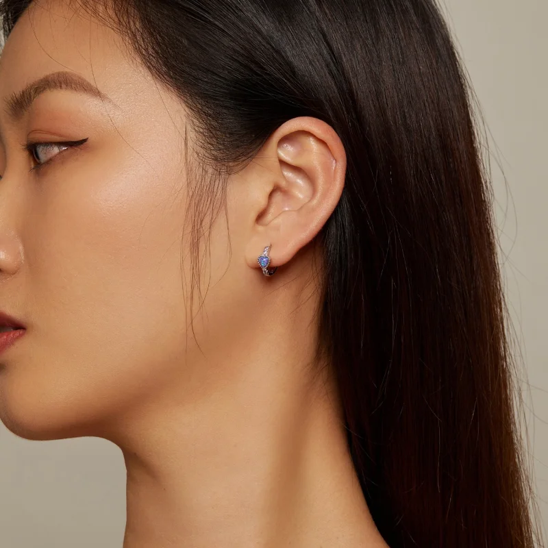 (imagem para) Brincos Pandora Style Coração - BSE865 - Visualizar 5