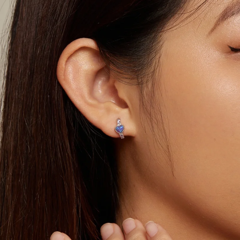 (imagem para) Brincos Pandora Style Coração - BSE865 - Visualizar 6